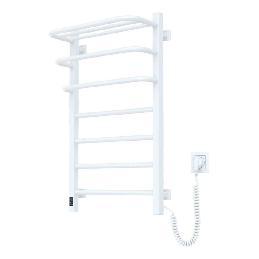 Radiatore elettrico da bagno FORTIS con termostato 350 W/230 V, 80,6 cm, IP44, bianco, lato destro