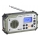 Radio da campeggio con manovella, pannello solare e torcia a LED con funzione powerbank 5V/3xAAA/2000 mAh IPX4 verde