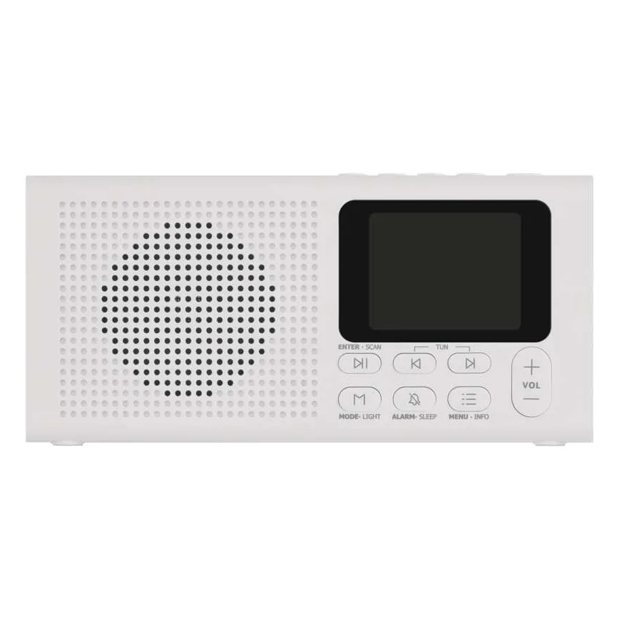 Radio DAB DAB+ FM 3W/5V/4xAA bianco