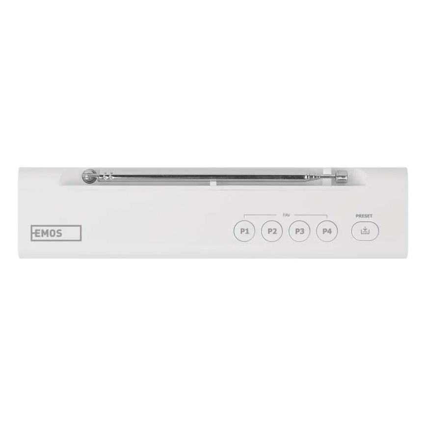 Radio DAB DAB+ FM 3W/5V/4xAA bianco