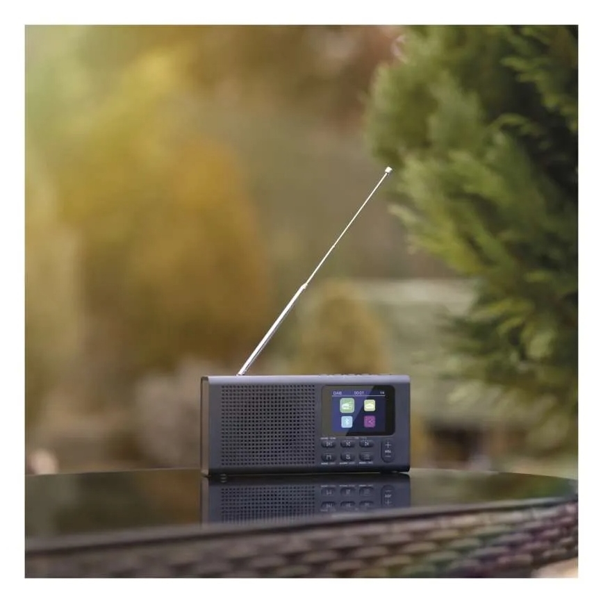 Radio DAB DAB+ FM 3W/5V/4xAA nero