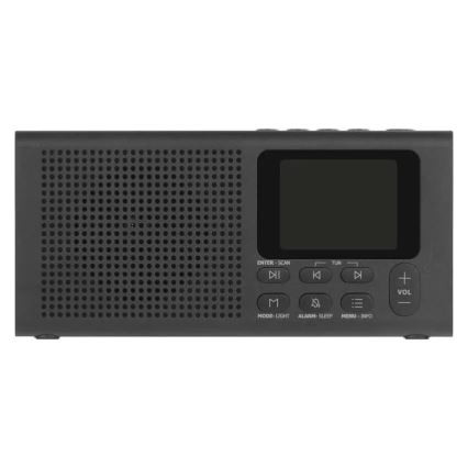 Radio DAB DAB+ FM 3W/5V/4xAA nero