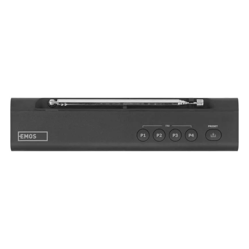 Radio DAB DAB+ FM 3W/5V/4xAA nero