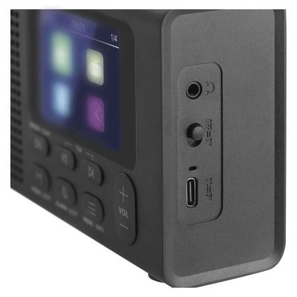 Radio DAB DAB+ FM 3W/5V/4xAA nero