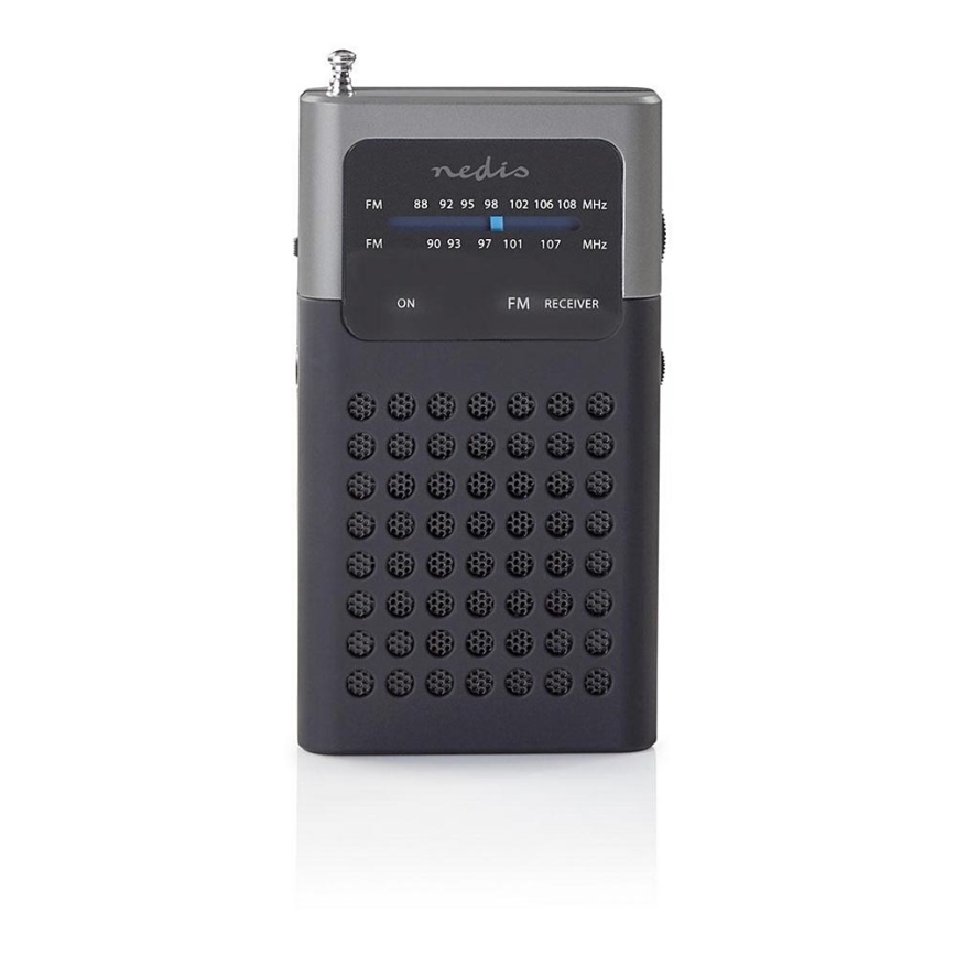 Radio FM tascabile 1,5W/2xAAA