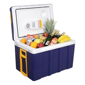Raffreddatore portatile 60 W/230/12 V 50 l blu/giallo