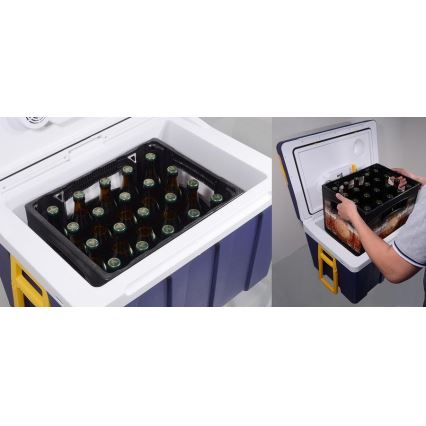 Raffreddatore portatile 60 W/230/12 V 50 l blu/giallo