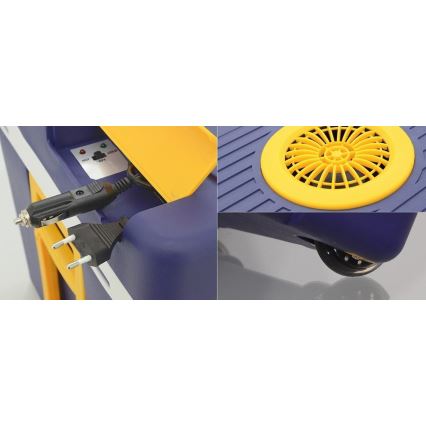 Raffreddatore portatile 60 W/230/12 V 50 l blu/giallo