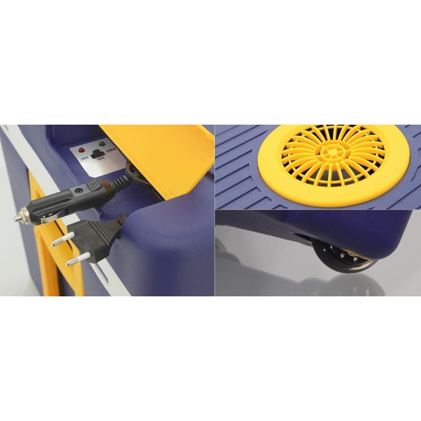 Raffreddatore portatile 60 W/230/12 V 50 l blu/giallo
