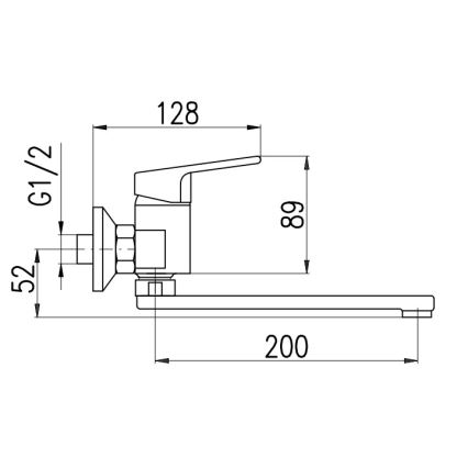 RAV Slezák CO101.5/23Z - Miscelatore per lavabo COLORADO cm, finitura oro lucido