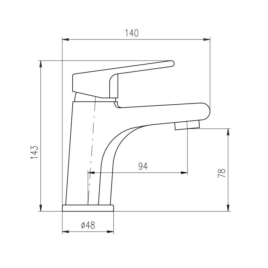 RAV Slezák CO126.0Z - Miscelatore per lavabo COLORADO 14,3 cm, finitura oro lucido