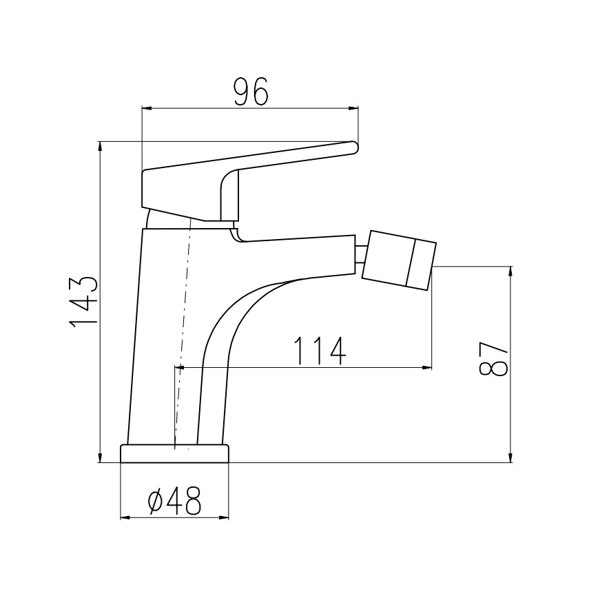 RAV Slezák CO145.0KCMATZ - Miscelatore monocomando per bidet + piletta COLORADO 14,3 cm nero/oro