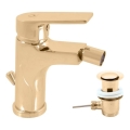 RAV Slezák CO145.0KZ - Miscelatore per bidet + piletta di scarico COLORADO 14,3 cm oro lucido