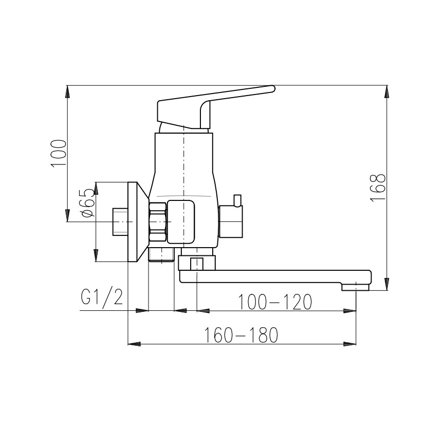 RAV Slezák CO151.5 - Miscelatore per vasca COLORADO cromo lucido