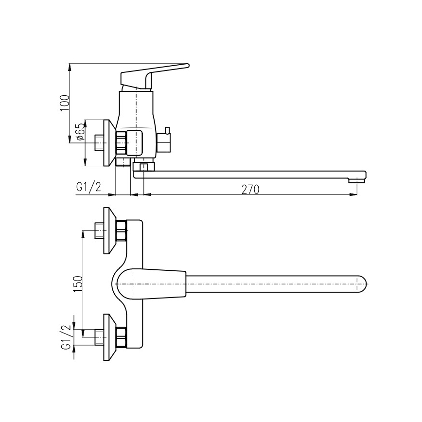 RAV Slezák CO153.5CMATZ - Miscelatore per vasca COLORADO nero/oro