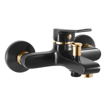 RAV Slezák CO154.5CMATZ - Miscelatore per vasca COLORADO nero/oro