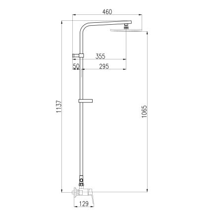 RAV Slezák CO182.5/6 - Set doccia con miscelatore COLORADO, cromo lucido