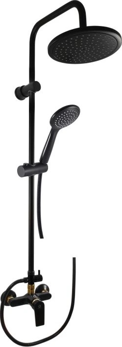 RAV Slezák CO182.5/7CMATZ - Set doccia con miscelatore COLORADO nero/oro