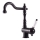 RAV Slezák L508.0/8CMAT - Miscelatore per lavello/lavabo LABE RETRO 25,6 cm nero opaco