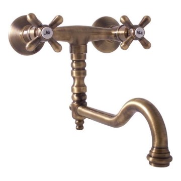 RAV Slezák MK101.5/29SM - Miscelatore per lavello/lavabo MORAVA RETRO 16,3 cm ottone antico