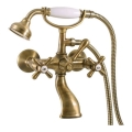 RAV Slezák MK159.5/2SM - Set per vasca con miscelatore MORAVA RETRO in ottone antico