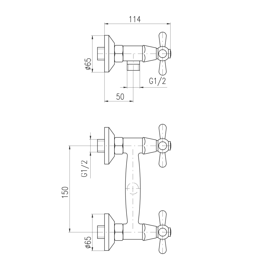 RAV Slezák MK180.5 - Miscelatore doccia MORAVA cromo lucido