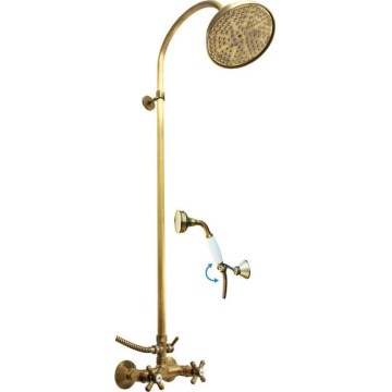 RAV Slezák MK181.5/3SM - Set doccia con miscelatore MORAVA RETRO in ottone anticato