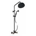RAV Slezák MK181.5/7CMATSM - Set doccia con miscelatore MORAVA RETRO nero/ottone