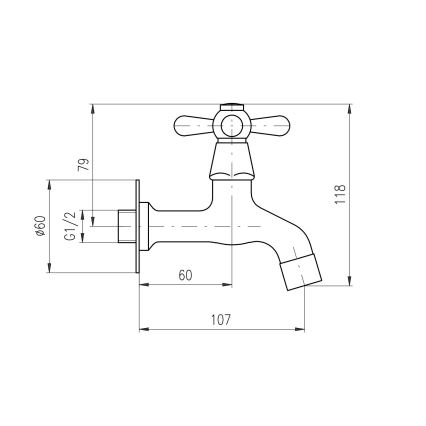 RAV Slezák MK193SM - Miscelatore per lavabo MORAVA RETRO 11,8 cm ottone antico