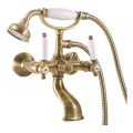 RAV Slezák MK559.5/2SM - Set vasca con miscelatore MORAVA RETRO in ottone antico