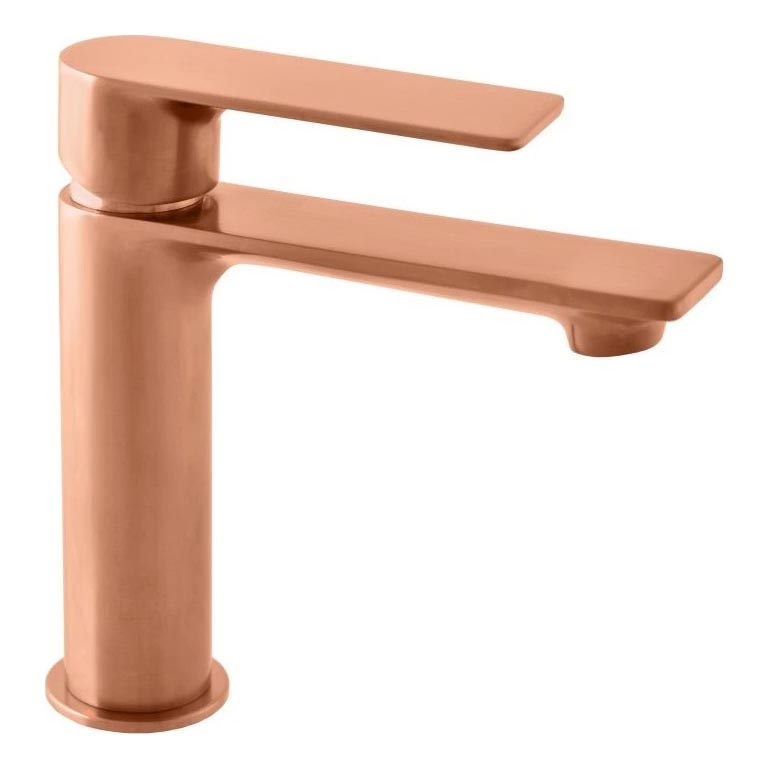 RAV Slezák NL126.0ZRK - Miscelatore per lavabo NIL 16,2 cm, finitura oro rosa spazzolata