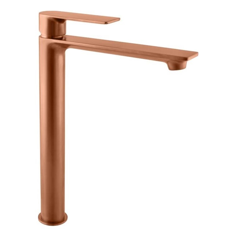 RAV Slezák NL130.0ZRK - Miscelatore per lavabo NIL 31,2 cm, finitura oro rosa spazzolata