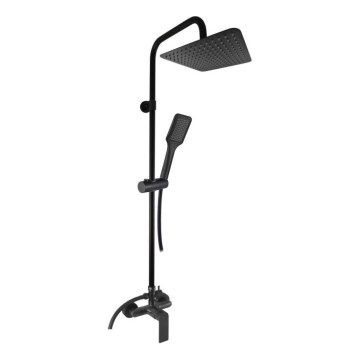 RAV Slezák NL182.5/7-04CMAT - Set doccia con miscelatore NIL, nero opaco