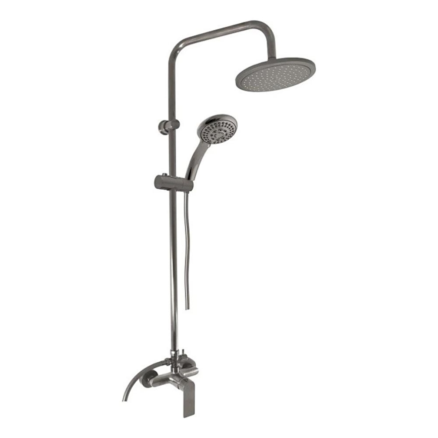 RAV Slezák NL182.5/7-1MGK - Set doccia con miscelatore NIL, finitura grigio spazzolato