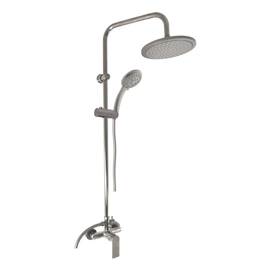 RAV Slezák NL182.5/7MGL - Set doccia con miscelatore NIL, grigio lucido