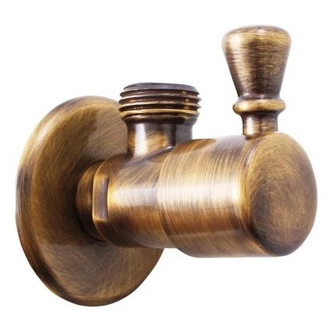 RAV Slezák RV0112SM - Valvola d'angolo RETRO in ottone anticato