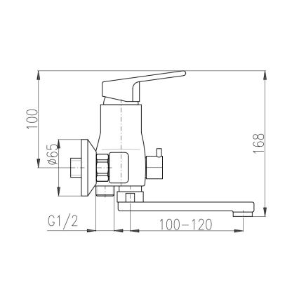 RAV Slezák SA051.5 - Miscelatore per vasca SAZAVA cromo lucido