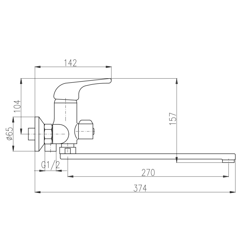 RAV Slezák SA053.5 - Miscelatore per vasca SAZAVA cromo lucido