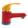 RAV Slezák SAJ091.0 - Miscelatore per lavabo JUNIOR 11,5 cm rosso/giallo