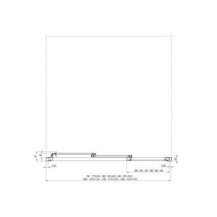 Ravak 00V701R211 - Porta doccia a tre ante SUPERNOVA 90x198 cm bianca