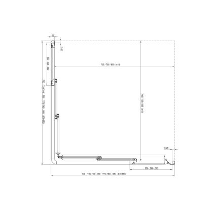Ravak 15V701R2Z1 - Porta doccia SUPERNOVA 90x198 cm bianca