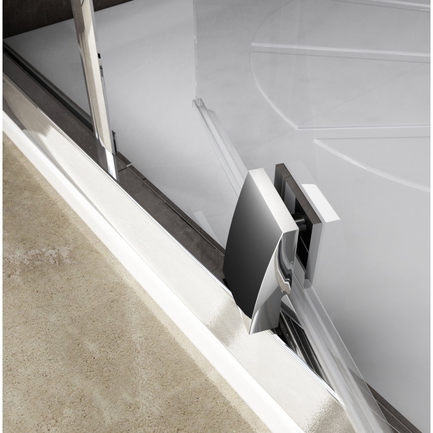 Ravak 37677U00Z1 - Box doccia angolare a tre ante PIVOT 90x90 cm satinato