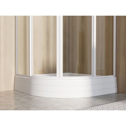 Ravak A207001120 - Piatto doccia angolare a quarto di cerchio RONDA 90x90 cm bianco