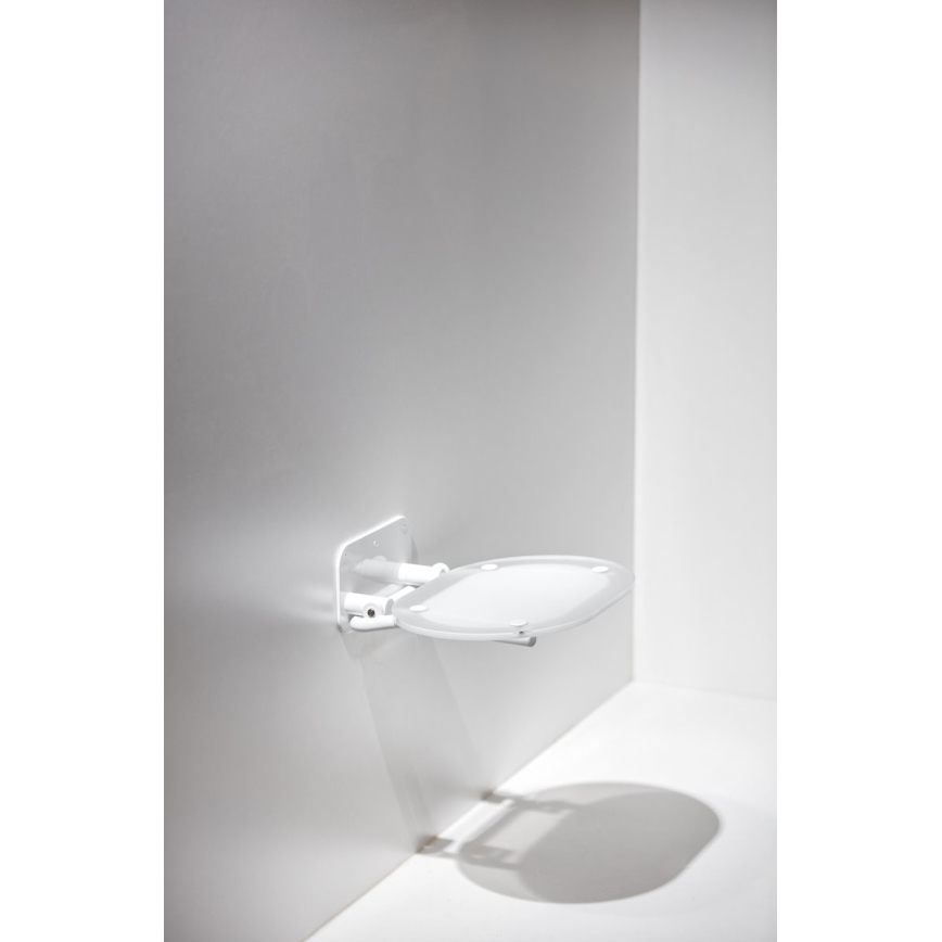 Ravak B8F0000028 - Sedile doccia ribaltabile OVO bianco