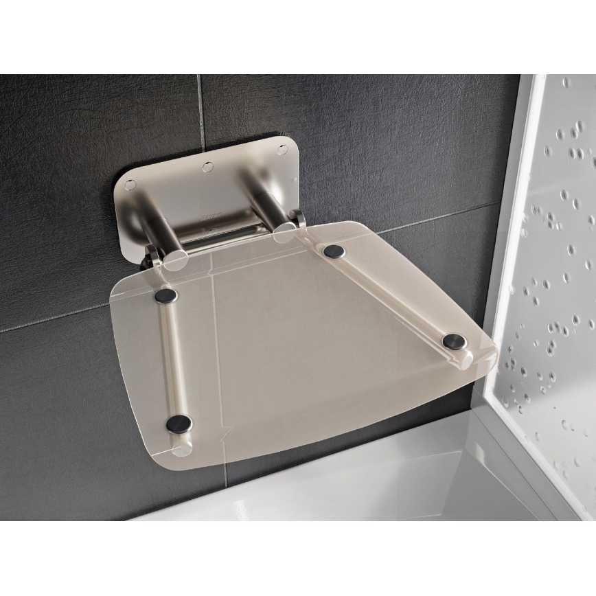 Ravak B8F0000051 - Sedile doccia ribaltabile OVO in acciaio inox