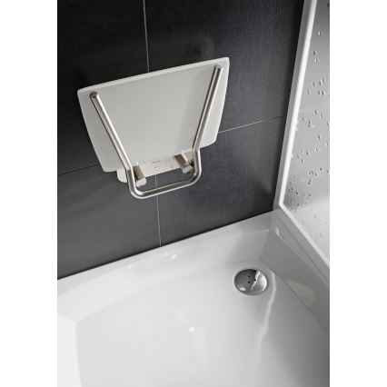 Ravak B8F0000052 - Sedile doccia ribaltabile OVO in acciaio inox