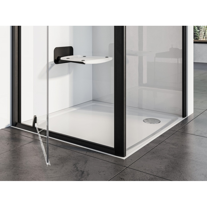 Ravak B8F0000060 - Sedile doccia ribaltabile OVO nero