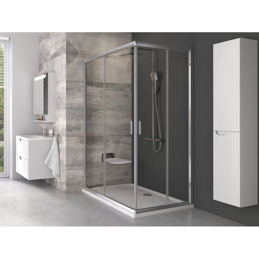 Ravak B8F0000060 - Sedile doccia ribaltabile OVO nero