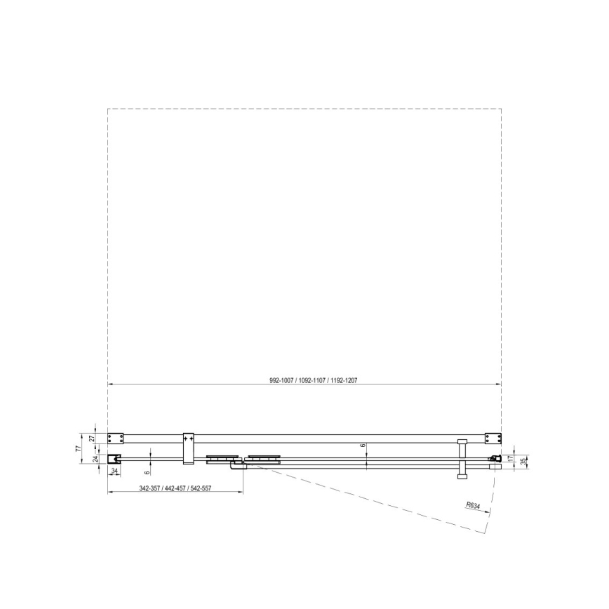 Ravak - Cabina doccia COOL 100x100 cm cromo lucido
