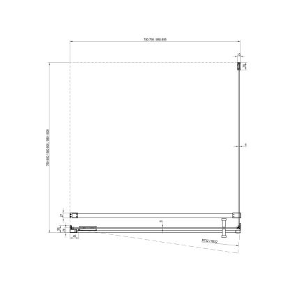 Ravak - Cabina doccia COOL 80x80 cm, cromata lucida